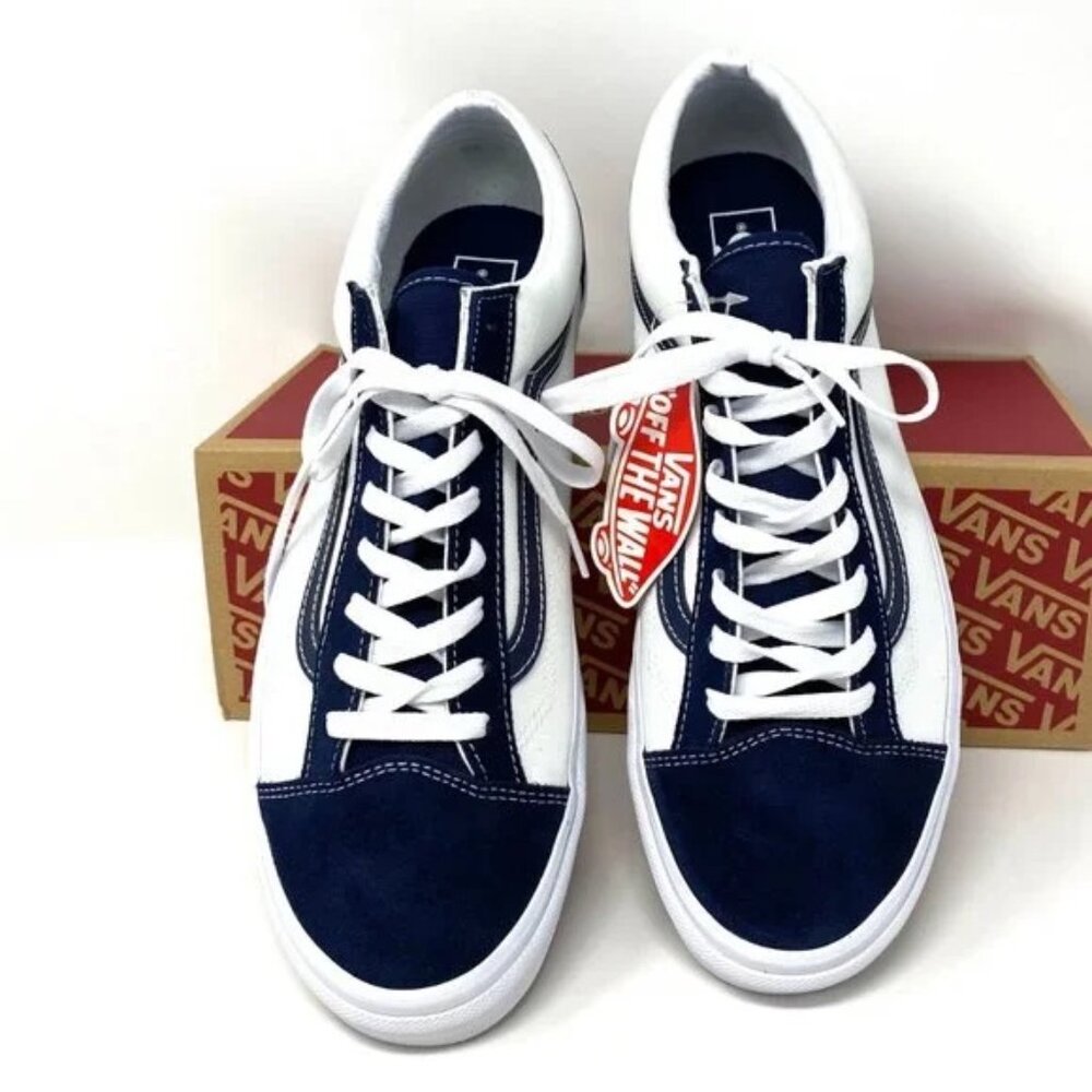 VANS Classic Sport Black White Canvas Suede Low Sneaker 6.5 Mens or 8 Womens NEW